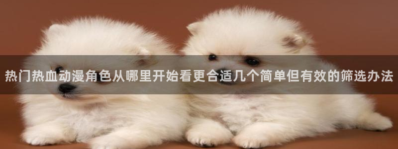 热门动漫